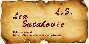 Lea Šutaković vizit kartica